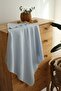 4 Layer Muslin Swaddle - 100% Cotton - Baby Blue - 2