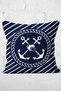 Digital Printed Modern Pillow Cushion Cover with Anchor Pattern on Colorful Floor