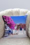 Purple Ivy Patterned Digital Printed Decorative Pillow Cushion Cover - 2