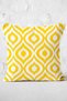Special Design Yellow Ikat Patterned Digital Printed Pillow Cushion Cover