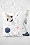 Planet Rocket And Space Themed Digital Printed Special Design Modern Pillow Throw Pillow Cover