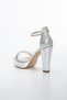 Women's High Platform Stone Heeled Shoes - 5