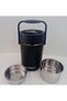 Feijian Travel Stainless Steel Vacuum Food Jar Black 2000 ml - 2