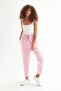 High Waist Elastic Waist Linen Trousers