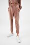 Crop Blouse Jogger Velvet Tracksuit Set - 3