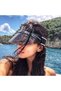 Women's Sunscreen Colored Plexiglass Visor Beach Hat