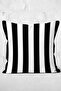 Black and White Striped Decorative Pillow Cushion Cover