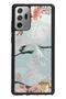 Samsung Note 20 Glossy Phone Case with Watercolor Stork Design