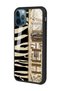 Iphone 11 Pro Max Glossy Phone Case with Zebra Newspaper Design - 2