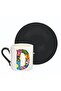 Colorful Letter Turkish Coffee Cup