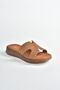 Tan Genuine Leather Women's Slippers M291801603 - 6