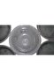 6 Porcelain Charcoal grey Soup and Compote Bowls - 3