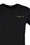Black Slim/Fitted Small Text Printed 100% Cotton Short Sleeve T-Shirt Tmnss20Ts0083 - 5