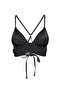 Siyah Dokulu Üçgen Push Uplı Bikini Üstü TBESS21BU0010 - 14