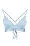 Mavi Dokulu Üçgen Push Uplı Bikini Üstü TBESS21BU0010 - 5