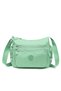 Women's Messenger Bag Crinkle Fabric 1115 A.green - 3