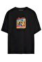 Hide From Reality Black - White Oversize T-shirt