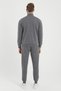Men's Anthracite Cotton Tracksuit Set - 4