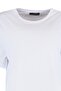Beyaz %100 Pamuk Bisiklet Yaka Oversize/Geniş Kalıp Örme T-Shirt TWOSS20TS0134 - 15