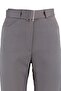 Anthracite Belted Straight Cut Woven Fabric Trousers TWOSS21PL0104 - 10