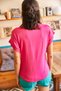 Women's Fuchsia Furry Printed T-Shirt TSH-19000125 - 5