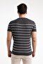 63000 Striped Men's Knitwear T-Shirt - 3
