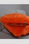 Plush Throw Pillow Cover Imported Premium Fabric - Orange - 4