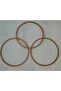Raw MDF Screwless Pulley 3 Pieces 30 Cm Dream Catcher Macrame