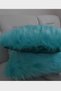Plush Throw Pillow Cover Premium Fabric Turquoise - 4