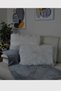 Plush Throw Pillow Cover Imported Premium Fabric - White (rectangular) - 2