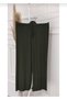 Women's Mother Elastic Waist Wide Leg Lycra Pleated Buzi Comfortable Trousers - 2