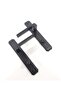 Sofuoğlu Luxury Stainless Anka Mirrored Matte Black Bathroom WC Door Handle (Right) Aluminum / Steel - 5