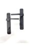 Sofuoğlu Luxury Stainless Anka Mirrored Matte Black Bathroom WC Door Handle (Right) Aluminum / Steel - 6