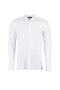 Beyaz Slim Fit Gömlek Yaka Apoletli Örme Pike Gömlek TMNSS22GO0051 - 7
