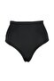 Siyah Süper Yüksek Bel Hipster Basic Bikini Altı TBESS21BA0070 - 5