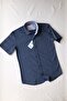 Round Striped Short Sleeve Children's Shirt