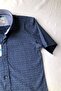 Round Striped Short Sleeve Children's Shirt - 3