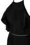 Black Flounce Halter Neck Covered Regular Swimsuit Tbess20Ma0297 - 5