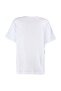 Beyaz %100 Pamuk Bisiklet Yaka Oversize/Geniş Kalıp Örme T-Shirt TWOSS20TS0134 - 14