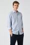 Men's Light Blue Patterned Shirt 2SAM60125HW - 2