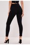 Maya Women's Black Non-Fading High Waist Lycra Loose Skinny Jeans Trousers - 4