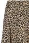 Brown Leopard Patterned Flounced Asymmetrical Midi Stretch Knitted Skirt TWOAW20ET0440 - 12