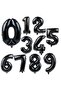 6-Piece Space Themed Astronaut Foil Balloon Set 8 Years Old Black Number Balloon Set Space Star Themed - 4