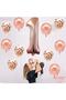 Large Number Balloon Rose Gold Age 1 + Transparent Balloon with Confetti Sequin and Metallic Rose Gold Balloon Gift - 7