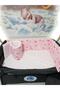 70x110 Baby Sleeping Set Moon Pattern 10 Pieces Compatible with Park Cribs (crib Not Included) - 3