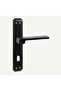 Luxury Stainless Phoenix Mirrored Matte Black (room) Door Handle Aluminum / Steel - 4