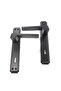 Luxury Stainless Phoenix Mirrored Matte Black (room) Door Handle Aluminum / Steel - 7