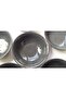6 Porcelain Charcoal grey Soup and Compote Bowls - 7
