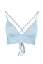 Mavi Dokulu Üçgen Push Uplı Bikini Üstü TBESS21BU0010 - 7
