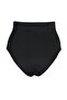 Siyah Süper Yüksek Bel Hipster Basic Bikini Altı TBESS21BA0070 - 6